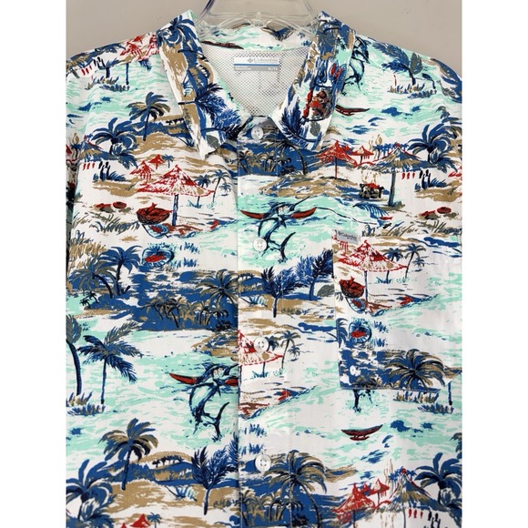 Columbia Other - Columbia PFG Vented Shirt Men's XL Hawaiian Sailfish‎ Swordfish Print